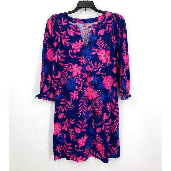 LILLY PULITZER Cathy Mini Dress XS Blue Pink Med Never Ending Summer NWOT - Picture 4 of 10